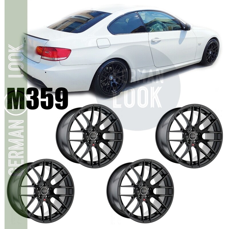4 Jantes 18″ M359 – Noir Brillant – BMW E90 E92 F30 F32 F20 F22 E46 Z4