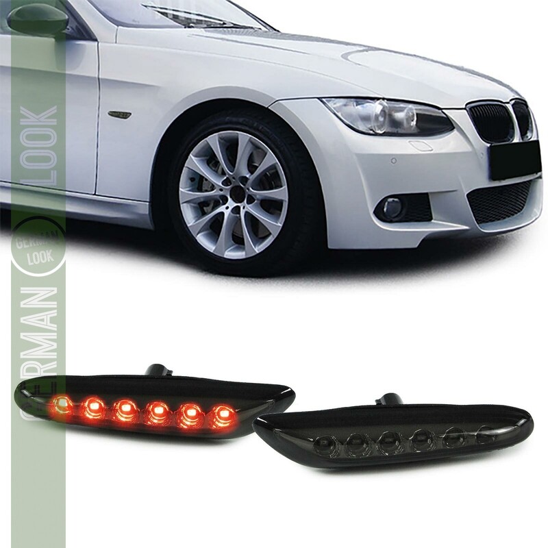 Paire de clignotants latéraux à LED pour Bmw Série 1 + Série 3 + X1