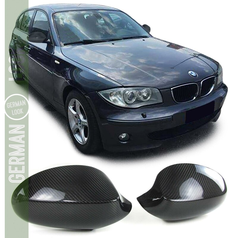 Coques de rétroviseur véritable carbone Look M Performance pour BMW Série 1 E81 E82 E87 E88