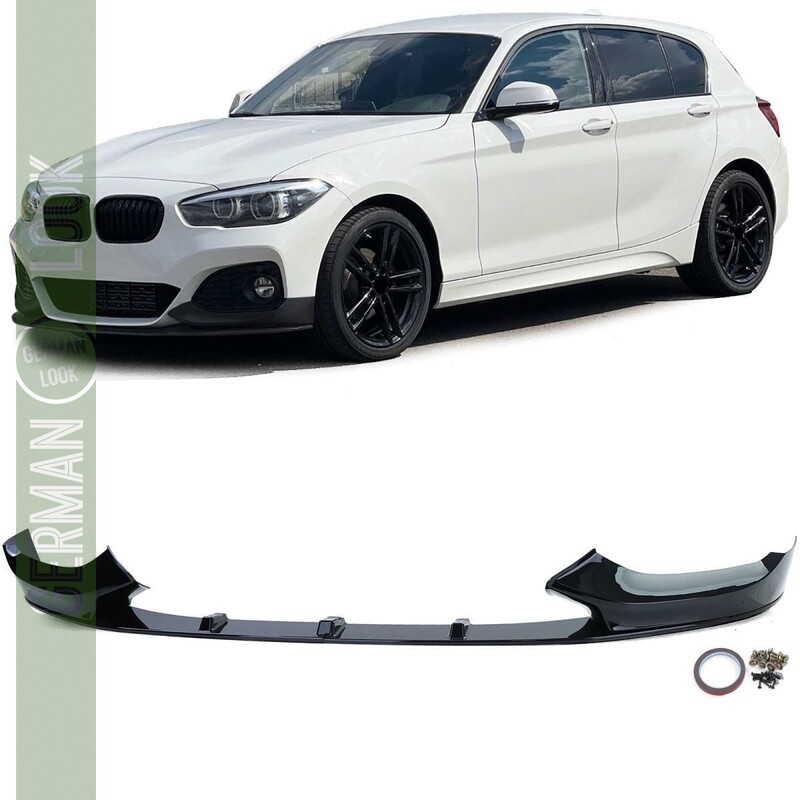 Lame avant Performance pour BMW Série 1 F20 F21 2015-2019 noir brillant
