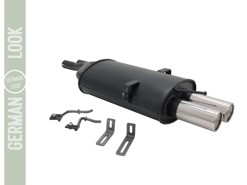 Silencieux / Pot d'échappement 2x76mm pour BMW Série 3 E46 à partir de 2001