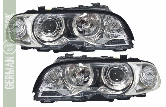 Phares avant Angel Eyes pour BMW Série 3 E46 coupé cabrio 1999-2003