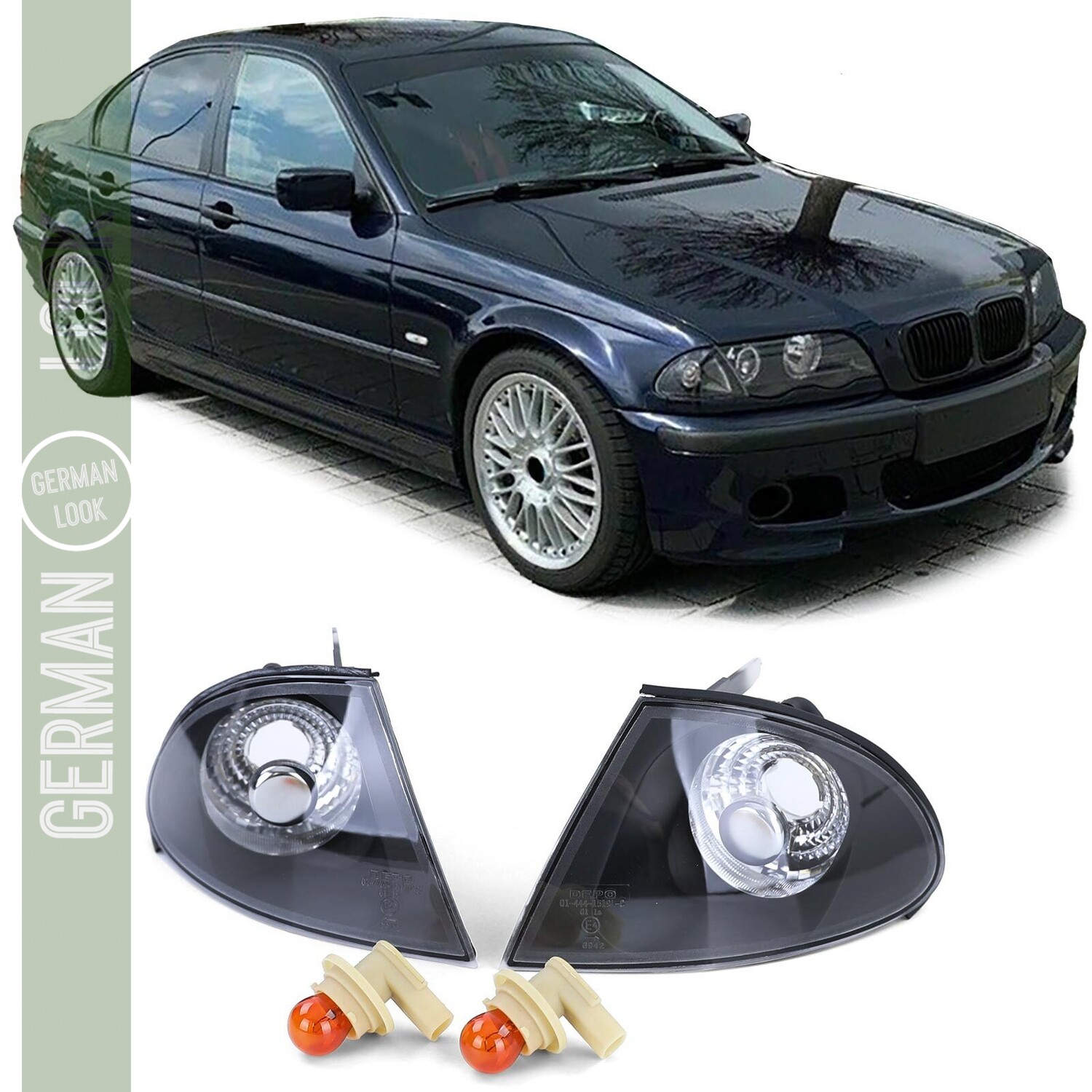 Paire de phares avant pour BMW Série 3 E46 1998 - 2001