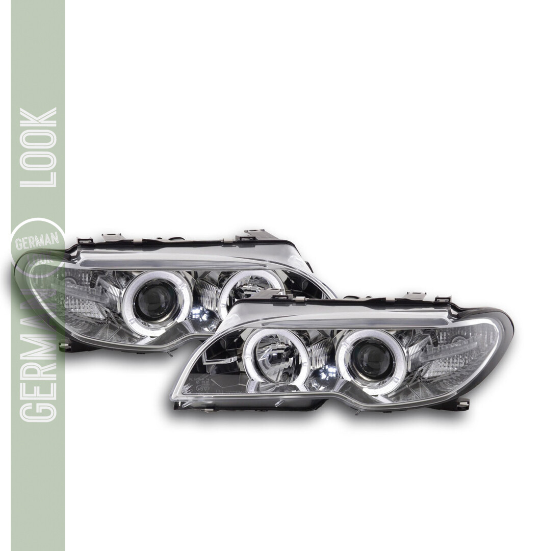 Phares avant Angel Eyes pour BMW Série 3 E46 2001-2005