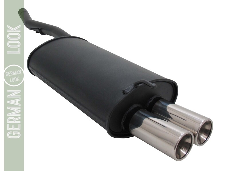 Silencieux / Pot d'échappement 2x76mm pour BMW Série 3 E46 à partir de 2001