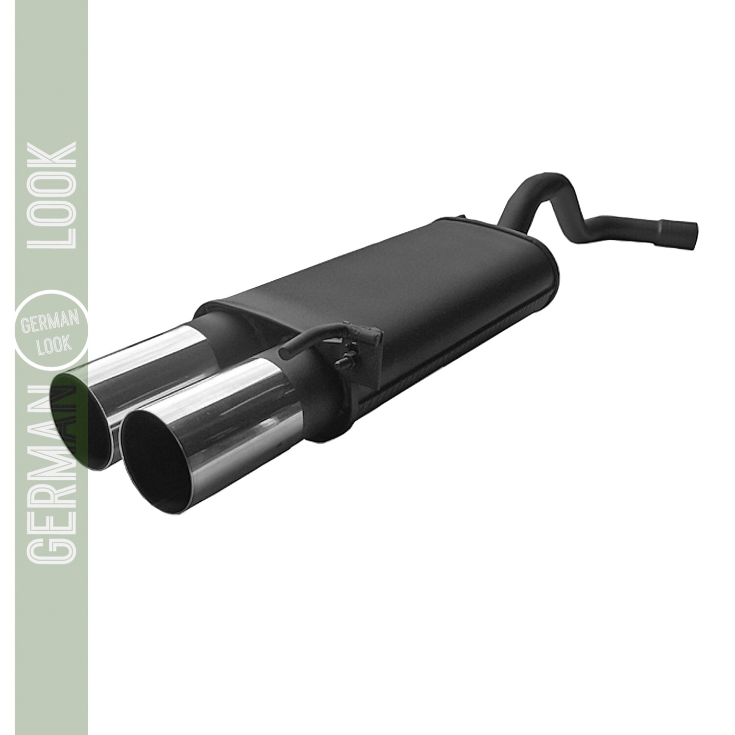 Silencieux / Pot d'échappement 2x76mm pour BMW Série 3 E46 1998 - 2000