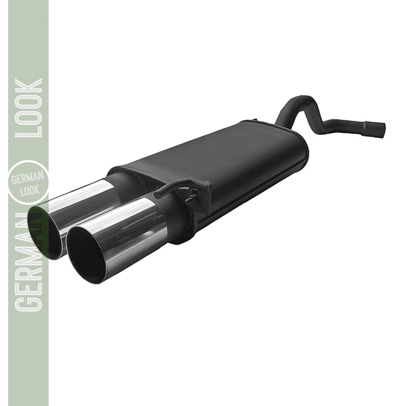 Silencieux / Pot d'échappement 2x76mm pour BMW Série 3 E46 1998 - 2000