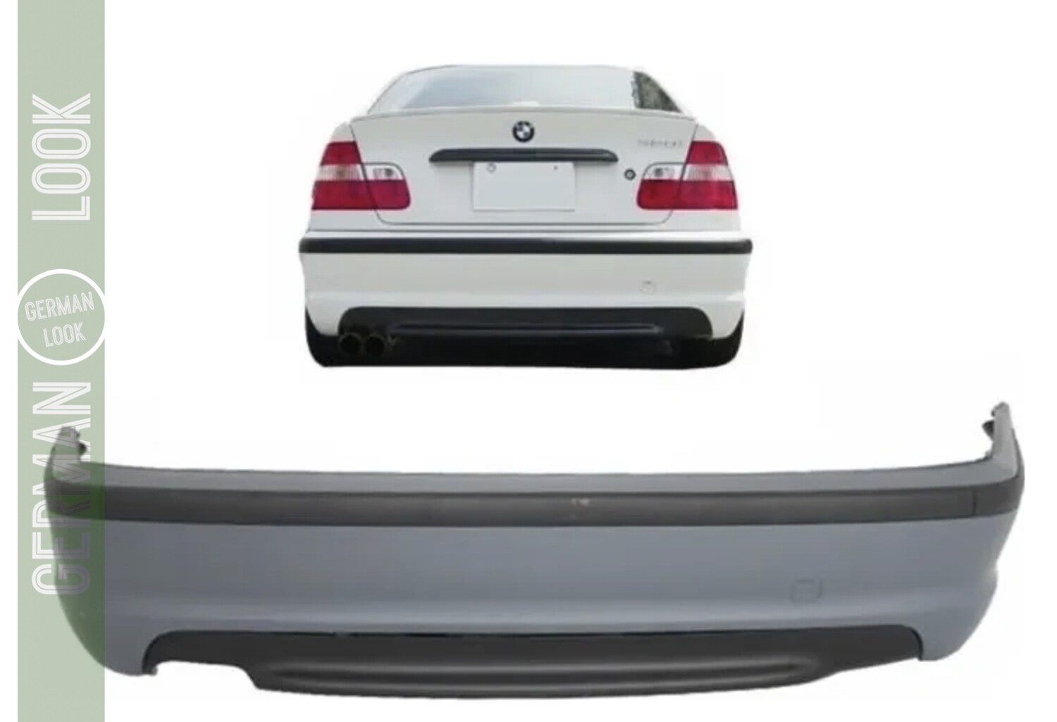 Pare-chocs arrière Look M pour BMW Série 3 E46 Berline 1998 - 2005