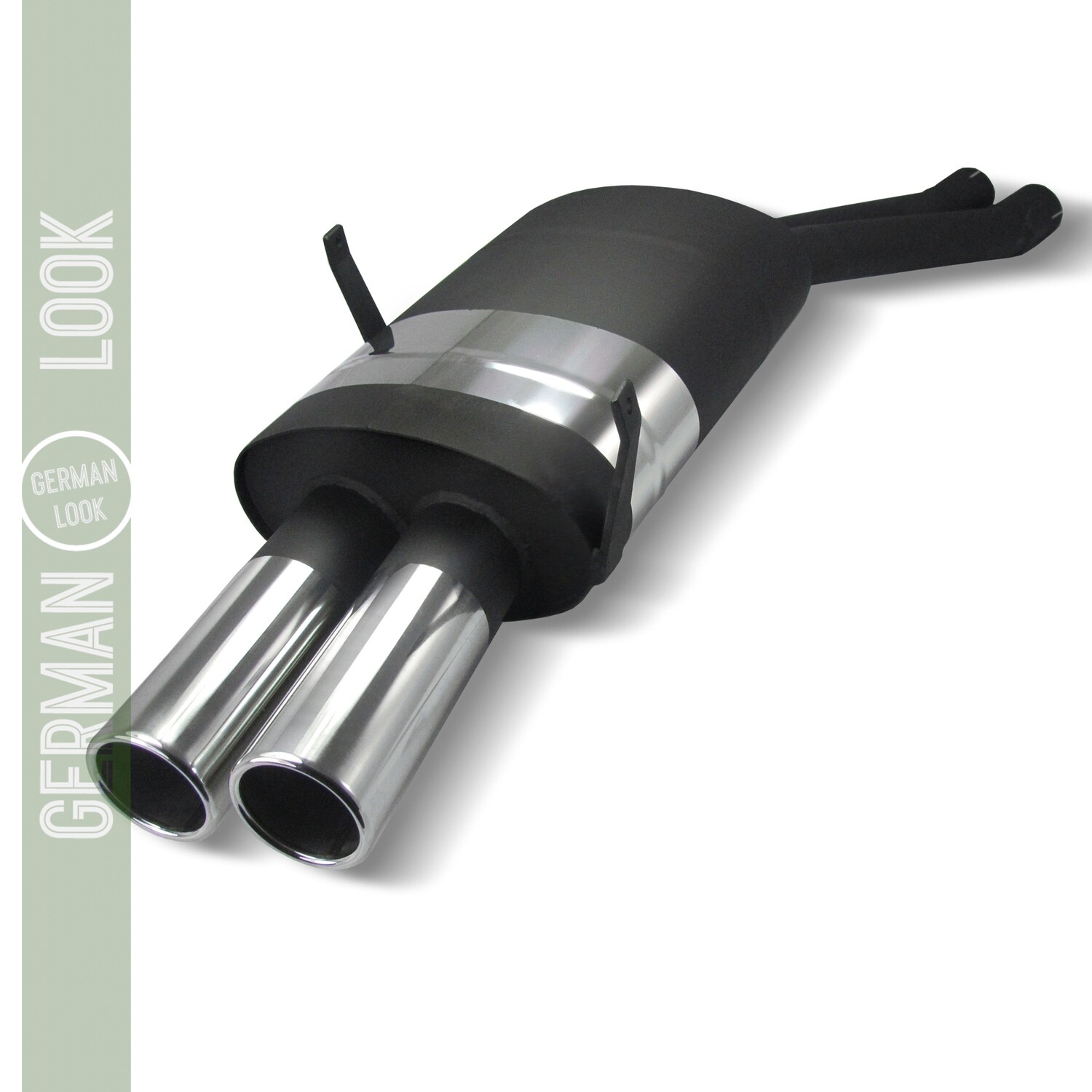 Silencieux / Pot d'échappement en acier inoxydable  2x76mm pour BMW E46 à partir de 2000
