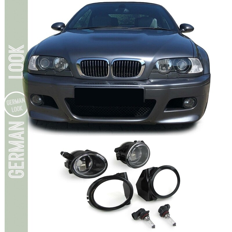 Paire de feux antibrouillard en verre pour BMW Série 5 E39 M5 Série 3 E46 M3