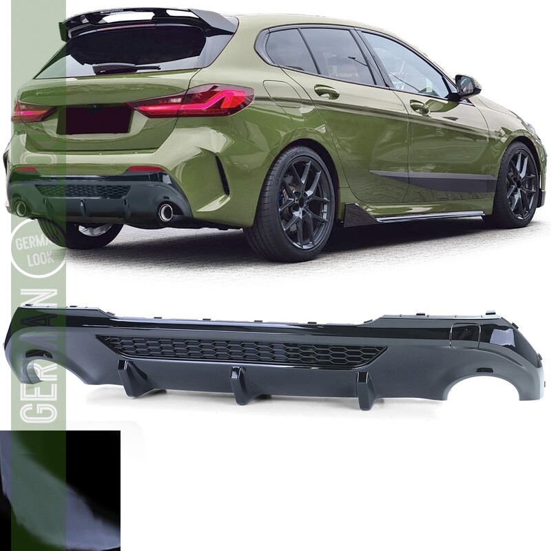 Diffuseur arrière Performance pour BMW Série 1 F40 noir brillant