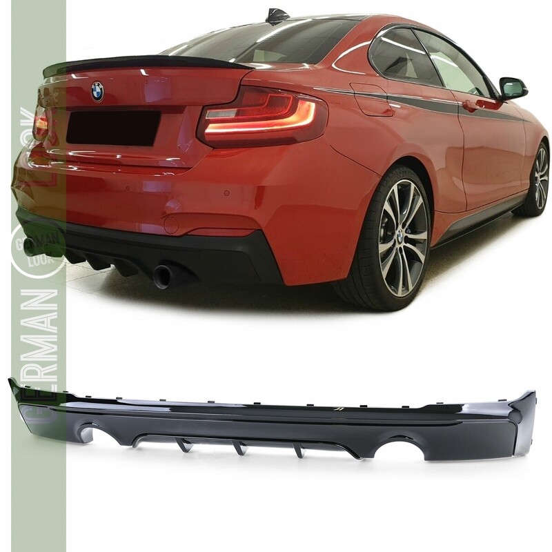 Diffuseur de parechoc arrière Pack M pour BMW Série 2 F22 à partir de 2013