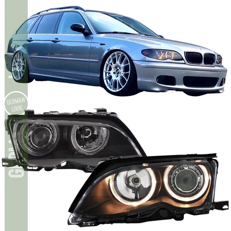 Phares Angel Eyes pour BMW Série 3 E46 Berline et touring 2001-2005