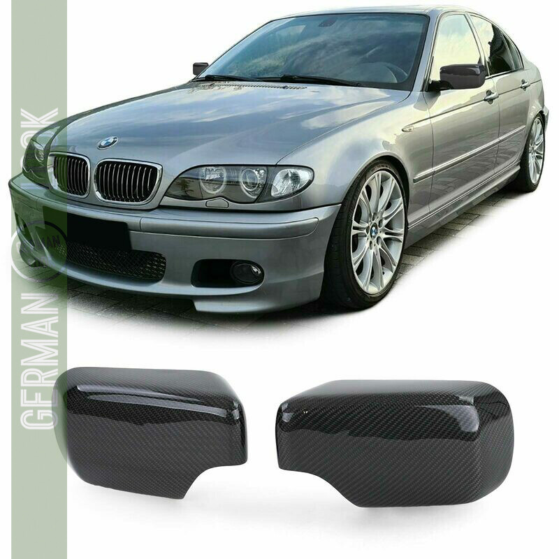 Coques de rétroviseur véritable carbone pour BMW Série 3 E46 1998-2005