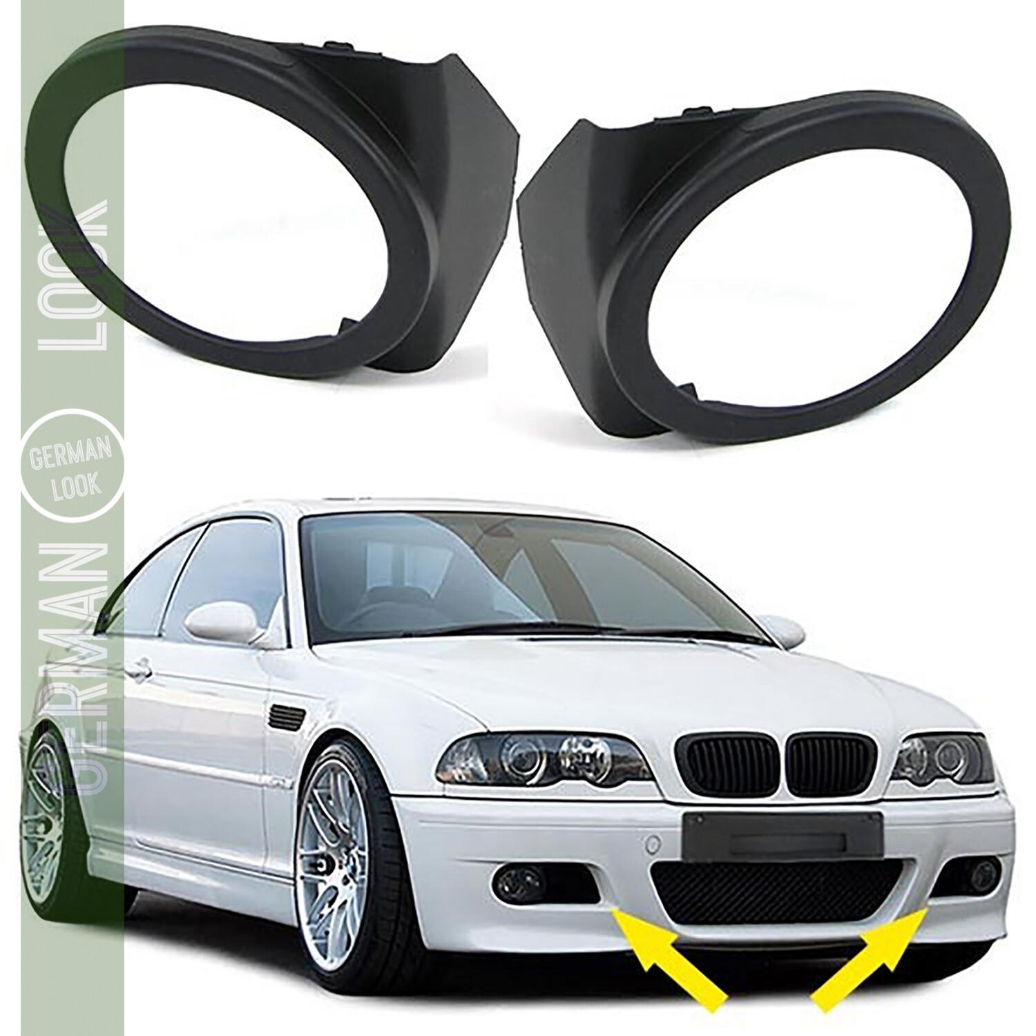 Paire de caches antibrouillard pour BMW Série 3 E46 1998-2007