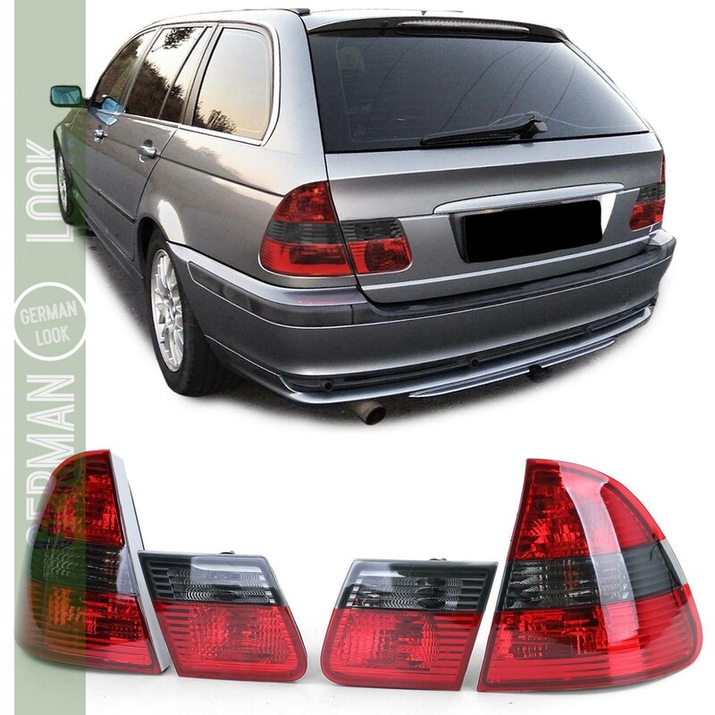 Feux arrière rouge et noir pour BMW Série 3 E46 Touring 1998-2005