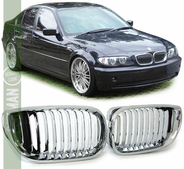 Calandre pour BMW Série 3 E46 Berline et Touring 2001-2005 Chrome