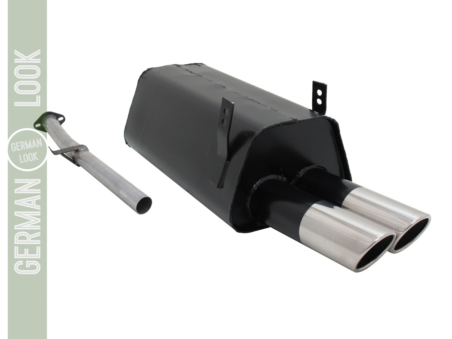 Silencieux / Pot d'échappement 2x76mm pour BMW Série 3 E36 1990 - 1999