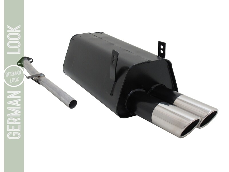 Silencieux / Pot d'échappement 2x76mm pour BMW Série 3 E36 1990 - 1999