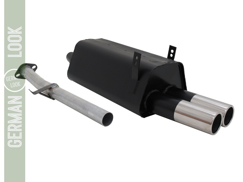 Silencieux / Pot d'échappement 2x76mm pour BMW Série 3 E36 1990 - 1999