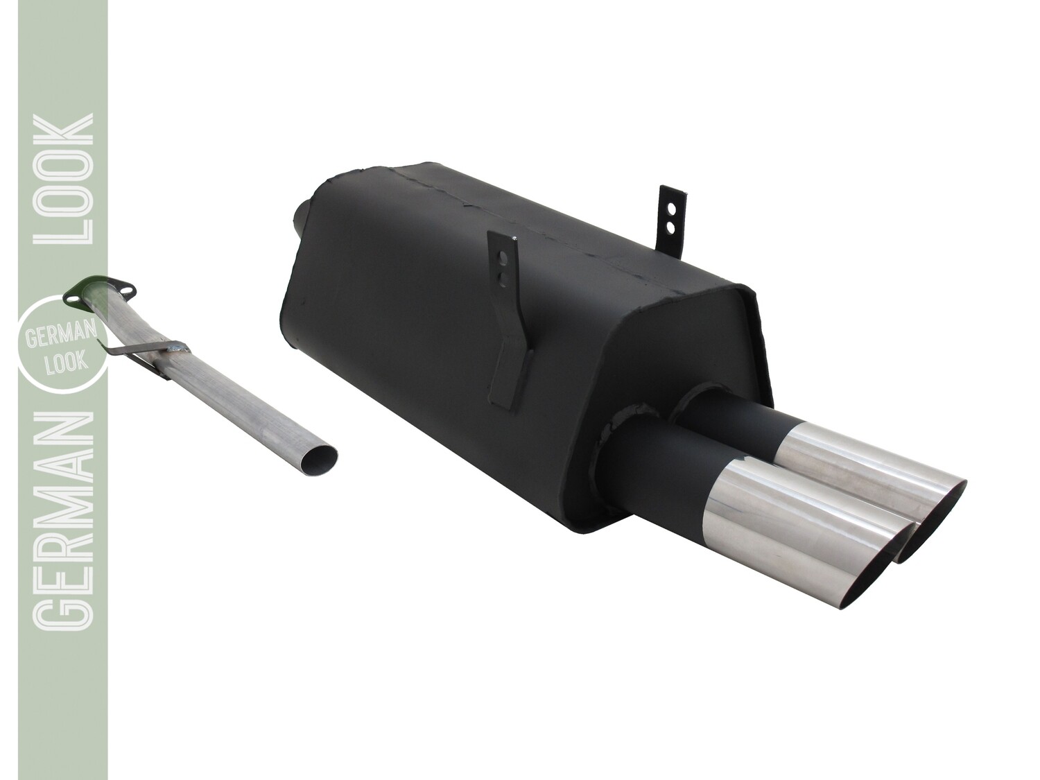 Silencieux / Pot d'échappement 2x76mm pour BMW Série 3 E36 1990 - 1999
