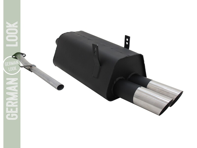 Silencieux / Pot d'échappement 2x76mm pour BMW Série 3 E36 1990 - 1999