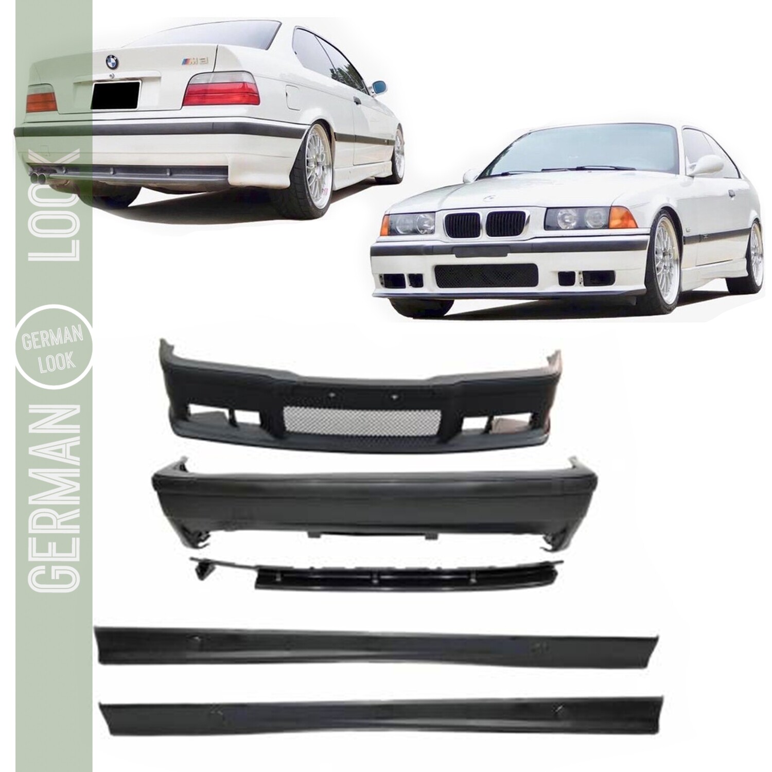 Bodykit / kit de carrosserie pour BMW Série 3 E36 look Pack M M3 M-Tech