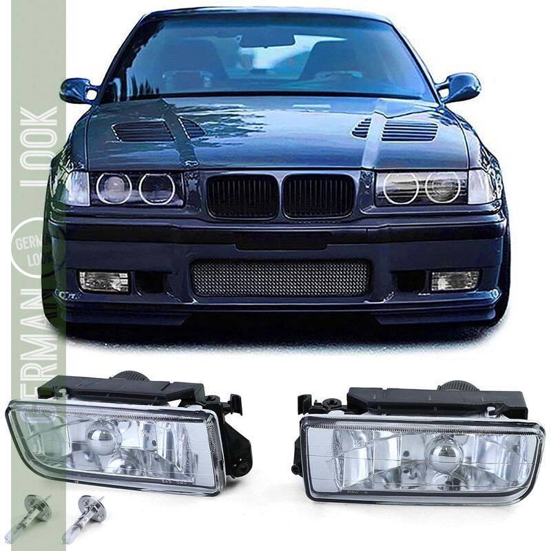 Feux antibrouillard cristal blanc pour BMW Série 3 E36 1990-1999