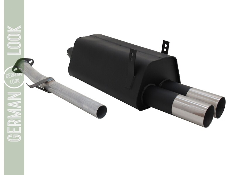Silencieux / Pot d'échappement 2x76mm pour BMW Série 3 E36 1990 - 1999