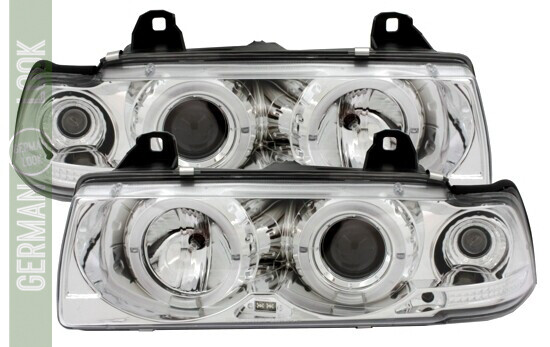 Paire de phares avant Angel Eyes pour BMW Série 3 E36 1990 - 1998