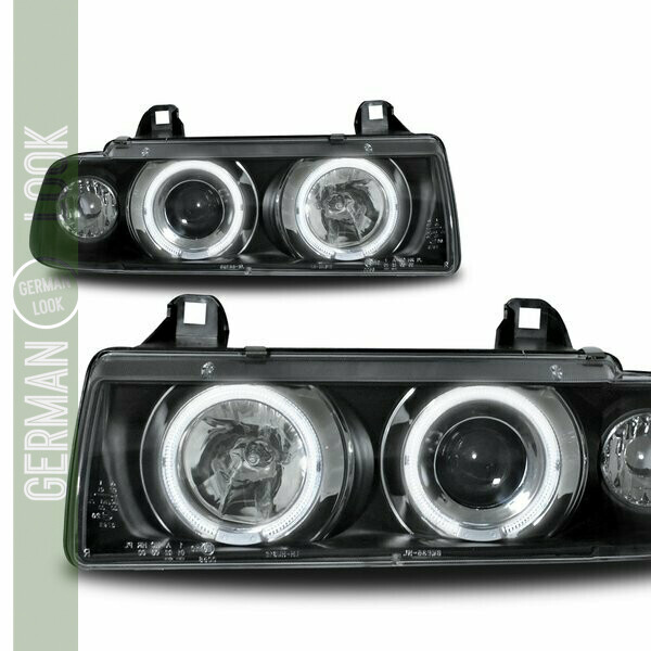 Paire de phares avant Angel Eyes pour BMW Série 3 E36 1990 - 1998