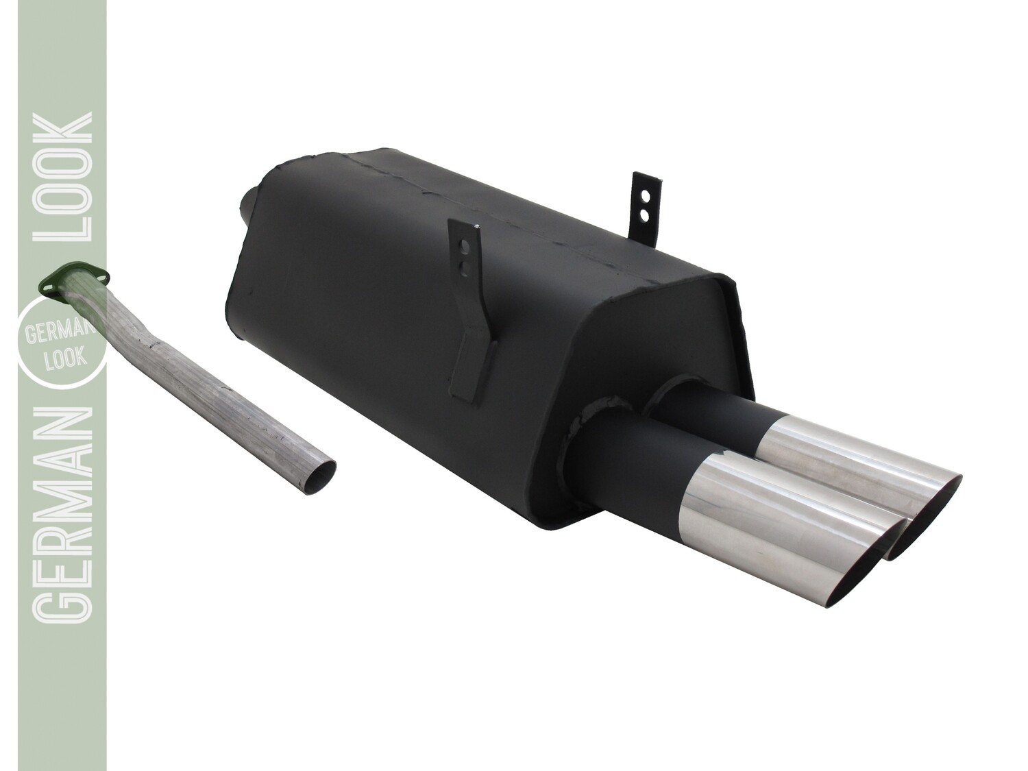 Silencieux / Pot d'échappement 2x76mm pour BMW Série 3 E36 1990 - 1999