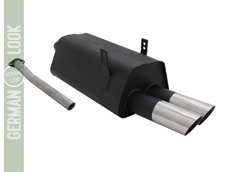 Silencieux / Pot d'échappement 2x76mm pour BMW Série 3 E36 1990 - 1999