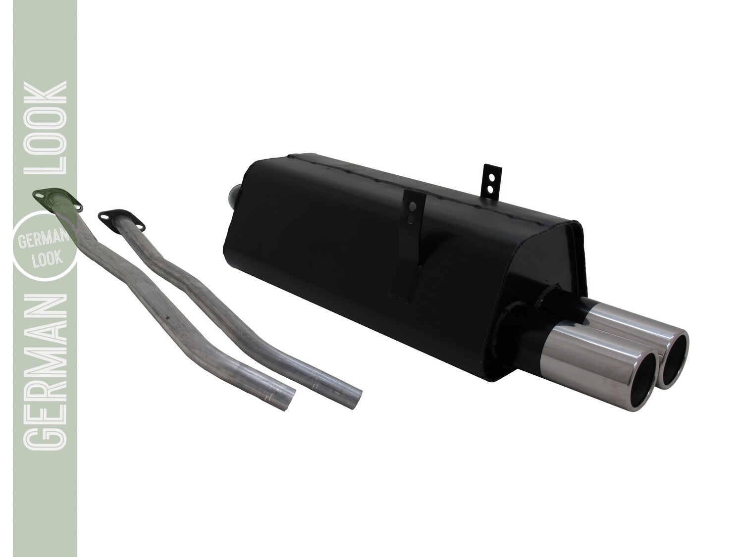 Silencieux / Pot d'échappement 2x76mm pour BMW Série 3 E36 1990 - 1999