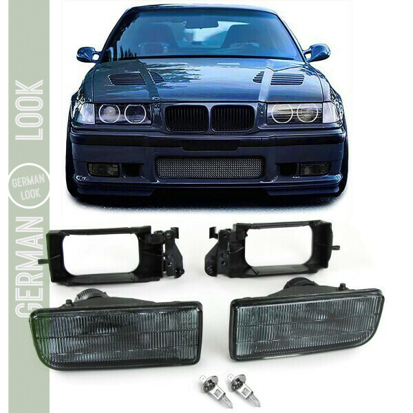Feux antibrouillard noir fumé pour BMW E36 1990-1999