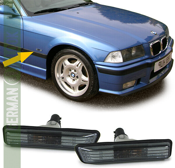 Paire de clignotants latéraux pour Bmw Série 3 E36 1996 - 2000 + X5 E53 2000 - 2007