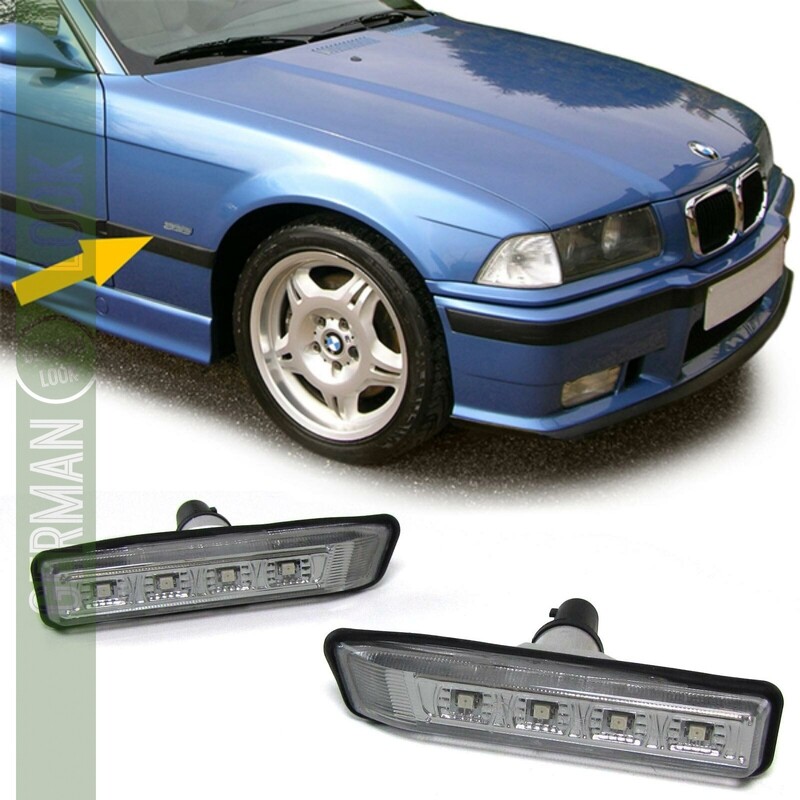 Paire de clignotants latéraux pour Bmw Série 3 E36 1996 - 2000 + X5 E53 2000 - 2007