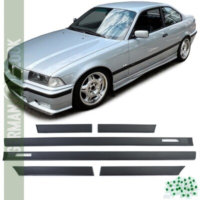 Kit 6 baguettes de porte M3 pour BMW Série 3 E36 coupé et cabriolet