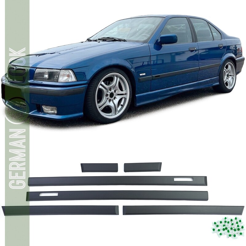 Kit 6 baguettes de porte M3 pour BMW Série 3 E36 berline et touring