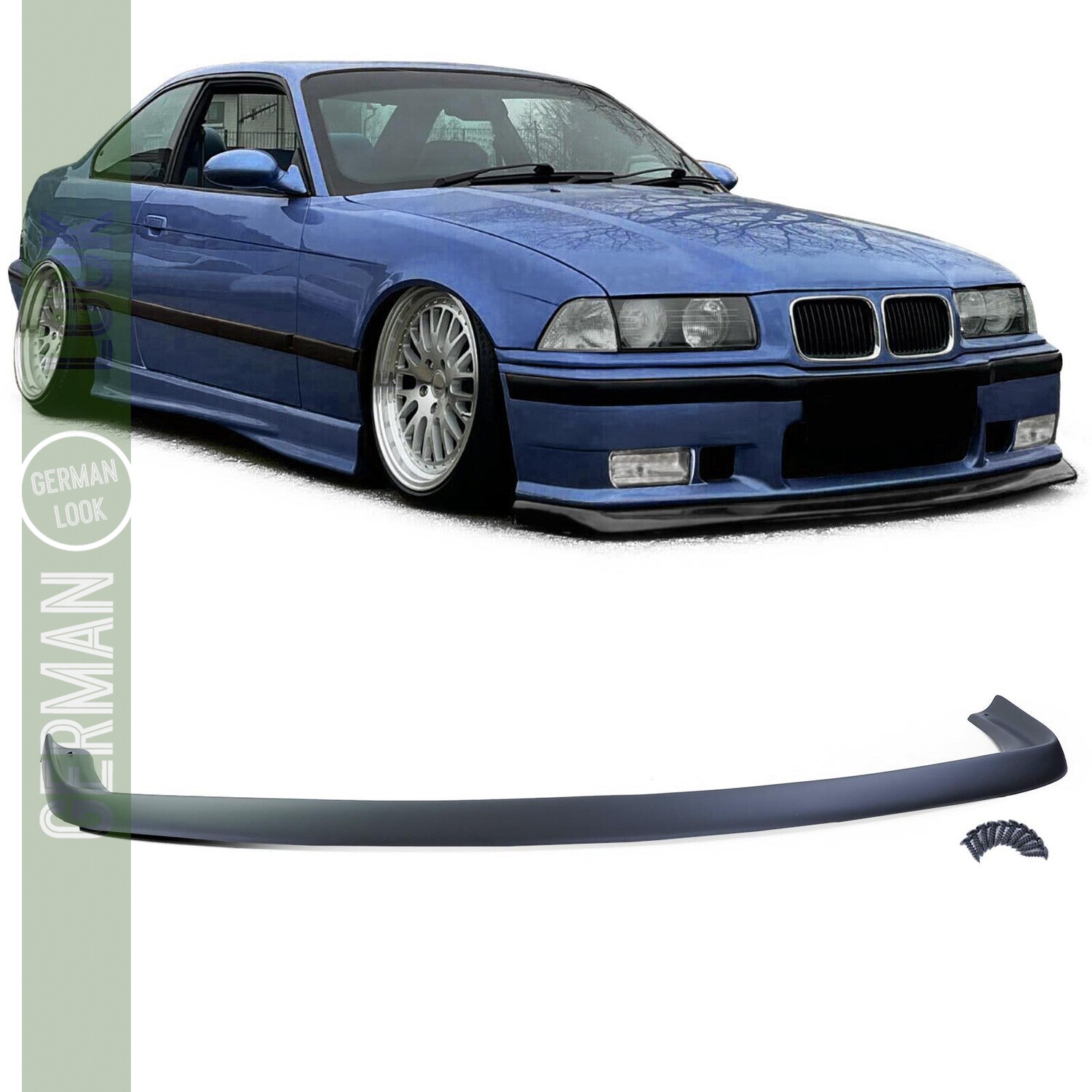 Lèvre / lame / spoiler noir mat pour BMW Série 3 E36 1990-1999