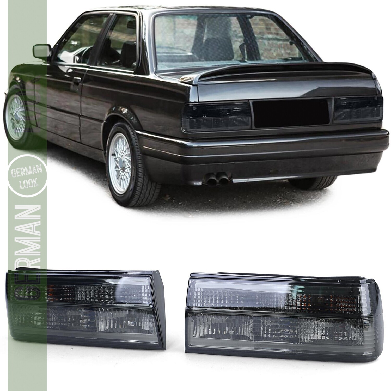 Paire de feux arrière pour BMW Série 3 E30 1987-1994 - Edition Black
