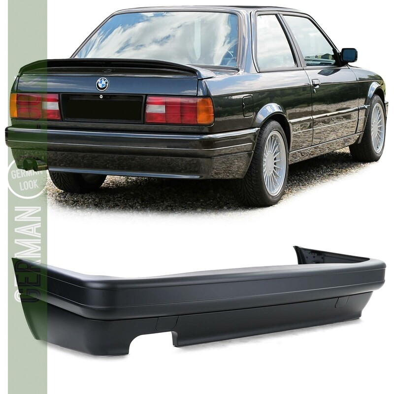 Pare-chocs arrière look Pack M pour BMW Série 3 E30 Berline Cabriolet Touring Facelift
