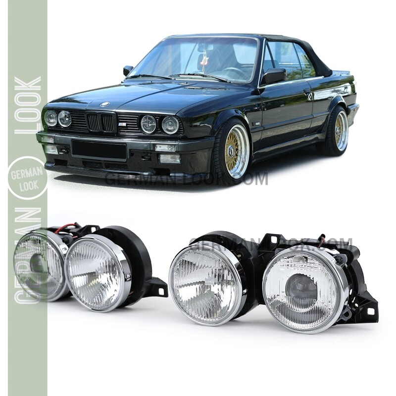 Paire de phares avant pour BMW Série 3 E30 1987 - 1993