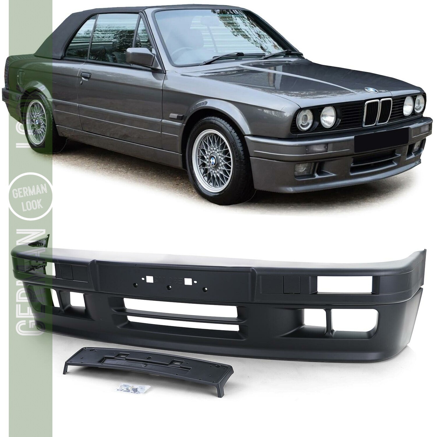 Pare-chocs avant Pack M pour BMW Série 3 E30 Berline Cabriolet Touring