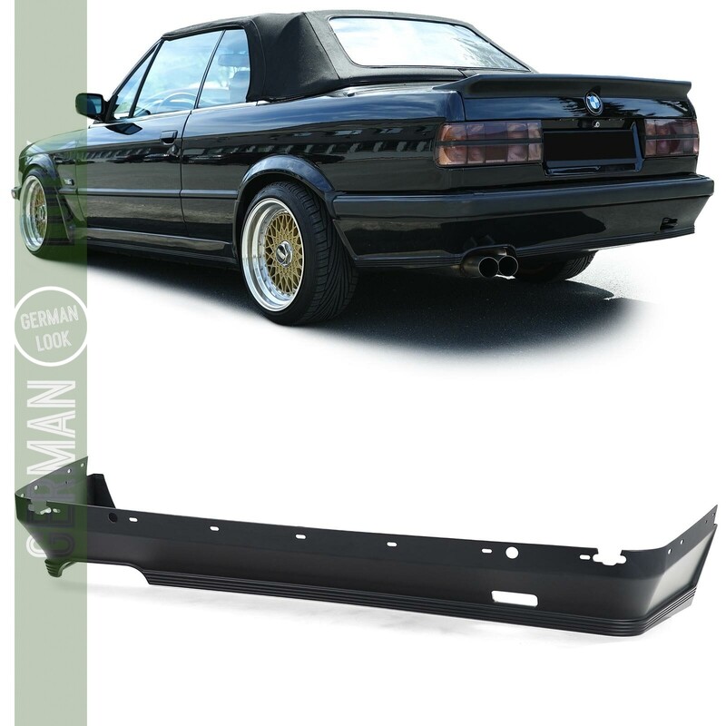 Pare-chocs arrière look Pack M pour BMW Série 3 E30 Berline Cabriolet Touring Prefacelift