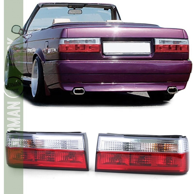 Paire de feux arrière pour BMW Série 3 E30 1987-1994 Rouge et blanc