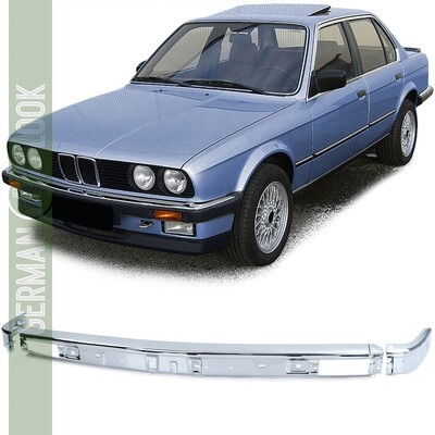 Pare-chocs avant chromé pour BMW Série 3 E30 1982-1987