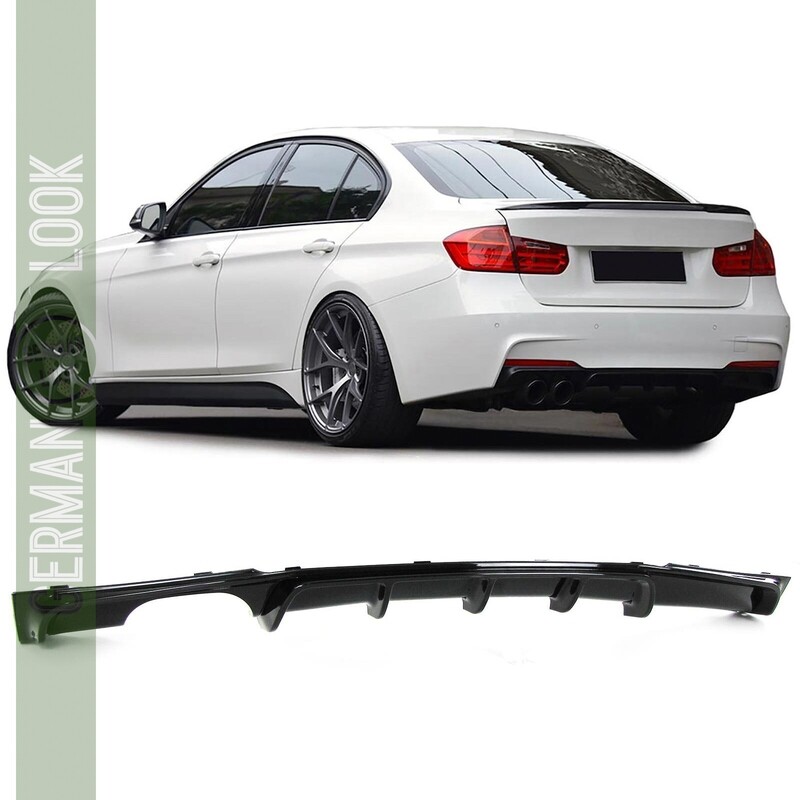 Diffuseur arrière Performance pour BMW Série 3 F30 noir brillant