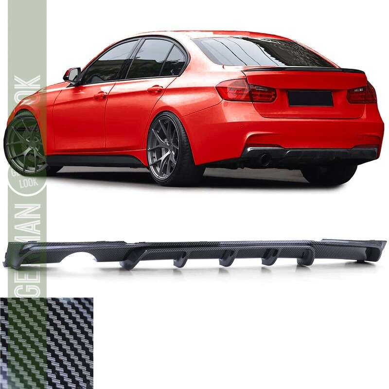 Diffuseur arrière Performance pour BMW Série 3 F30 look carbone