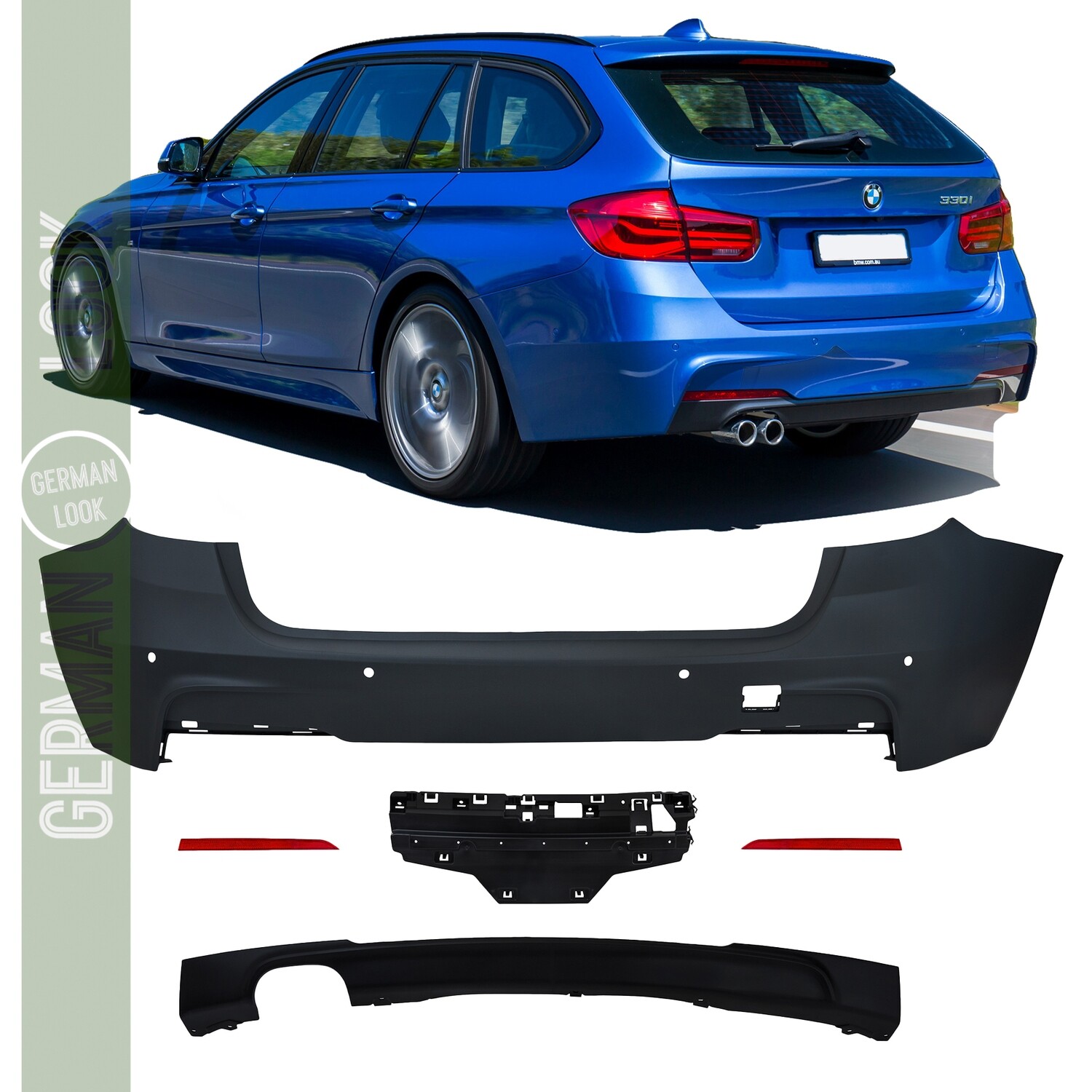 Pare-chocs arrière pour BMW Série 3 F31 Touring 2011-2019